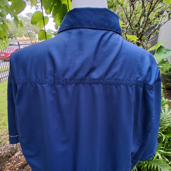 🔥COLUMBIA OMNI SHADE Men's Casual Vented Button Down SHIRT XL EUC - Picture 7 of 9